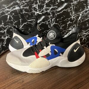 Men’s Nike Huarache EDGE TXT Sz 10 Black Grey Game Royal Shoes AO1697-001 EUC